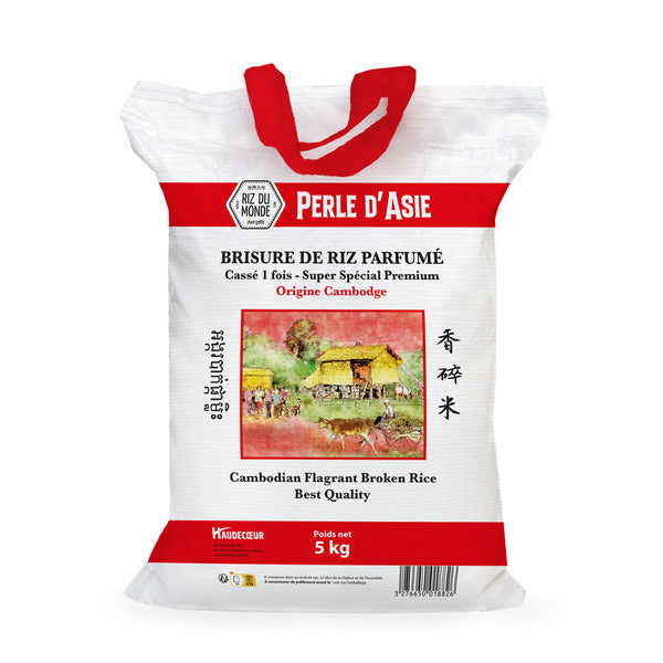 BRISURE DE RIZ PARFUMÉ CASSÉ 1 FOIS, CAMBODGE - PERLE D'ASIE